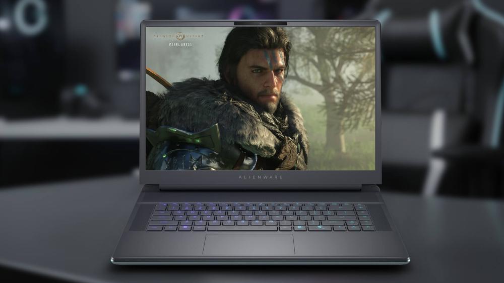 Alienware gaming laptop with high-contrast OLED display