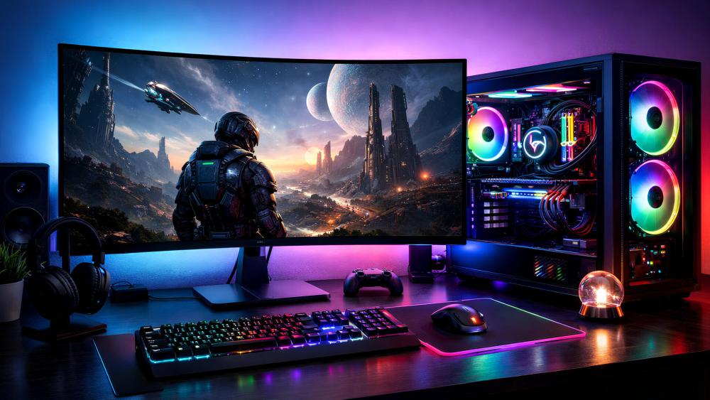 High-end gaming PC powered by AMD Radeon RX 9000 graphics card