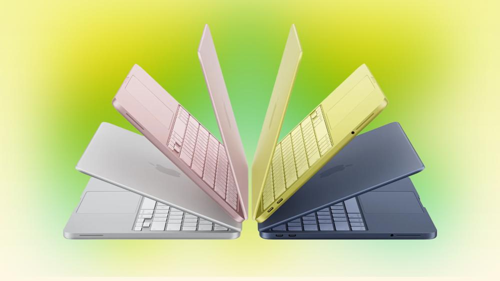 Apple MacBook Neo laptops in multiple colours