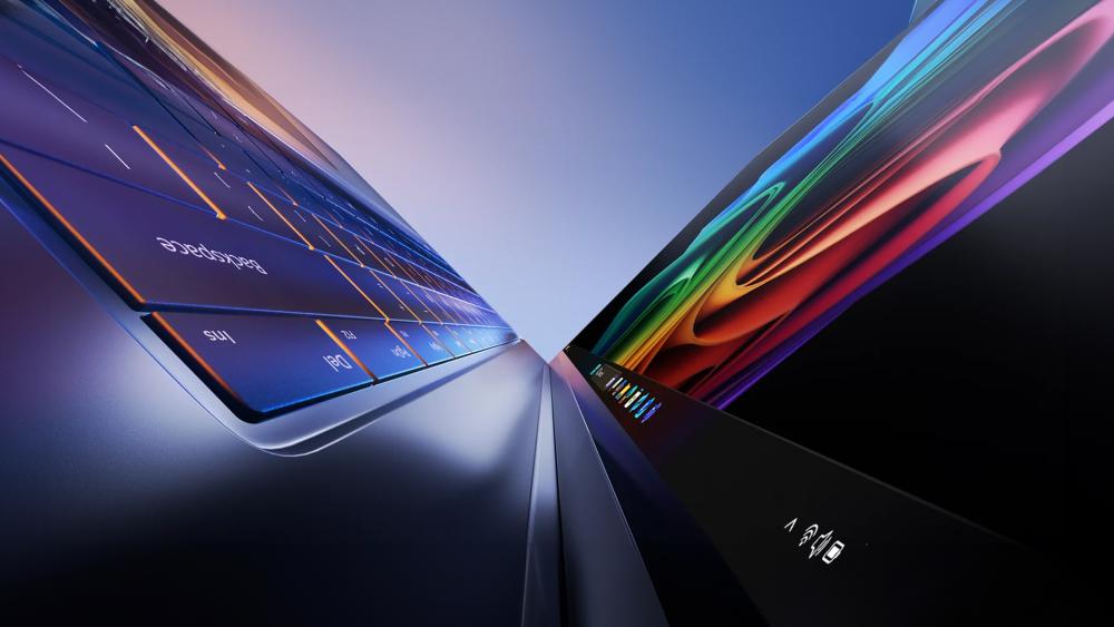 Copilot Plus AI laptop showing modern design and performance features
