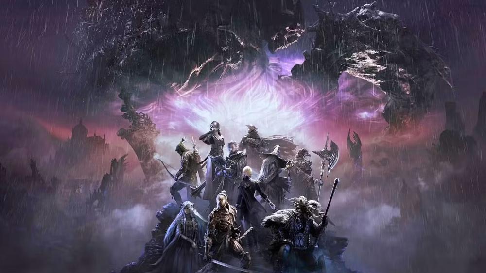 Elden Ring Nightreign PS5 fantasy RPG artwork with characters