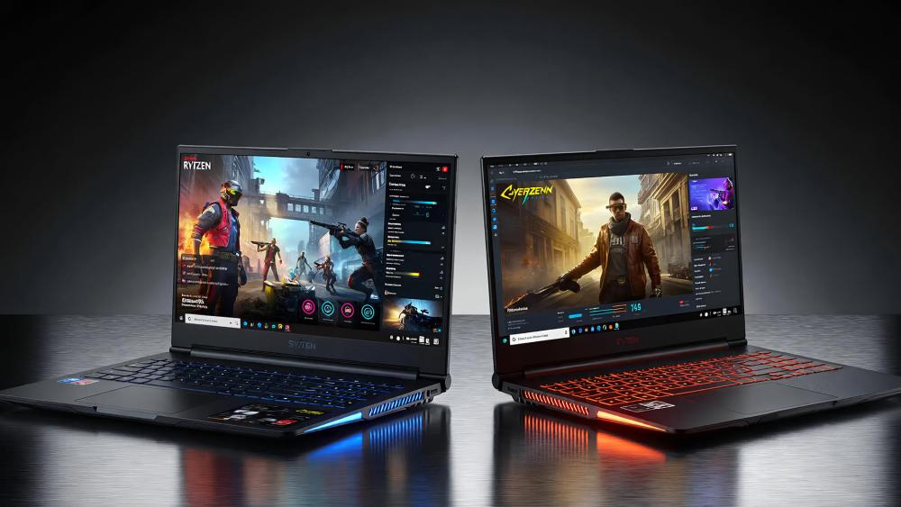 Comparison of gaming laptops showing GPU performance differences for Ryzen 5 systems