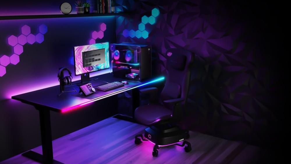 RGB gaming setup showing ideal fan choices for different PC builds