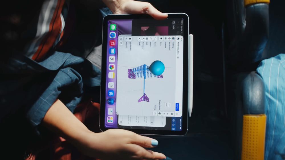 iPad Air with Apple Pencil running creative apps