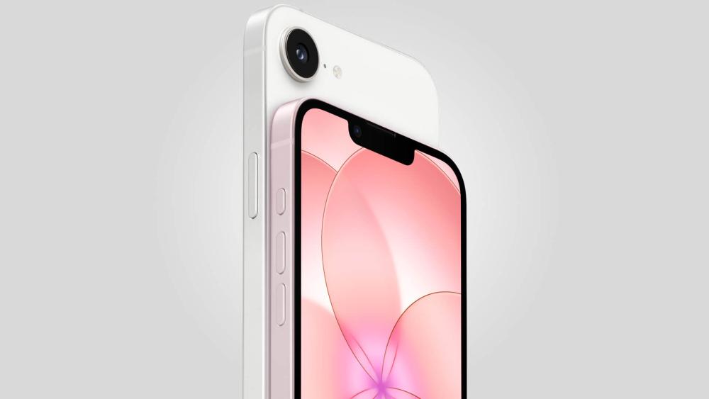 Apple iPhone 17e showing front display and camera