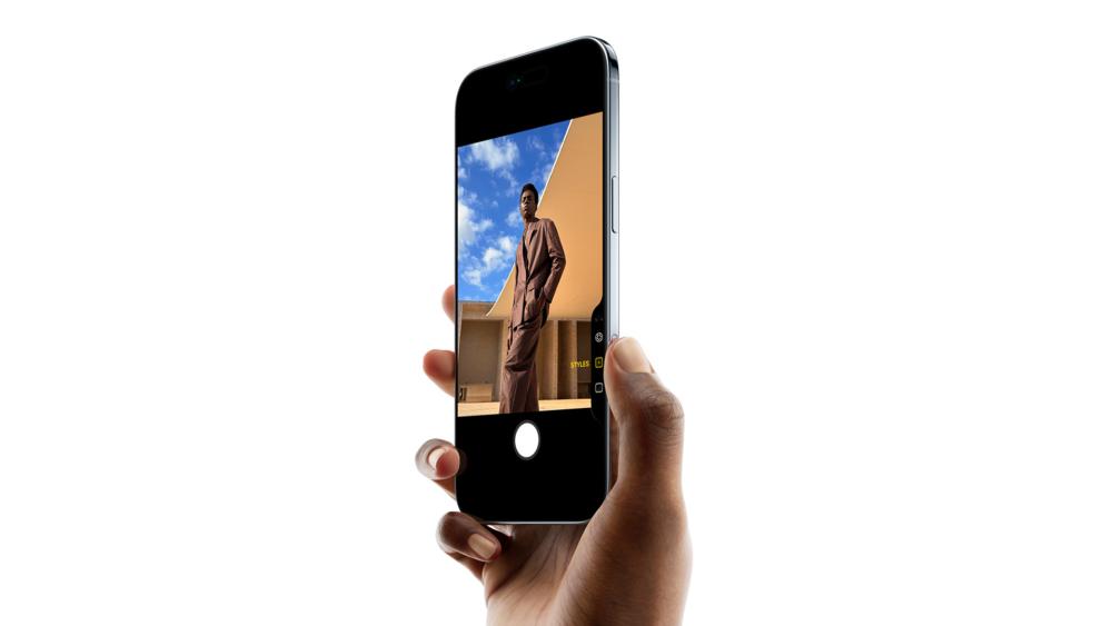 iPhone Air shown beside other iPhone models to compare slim design and size