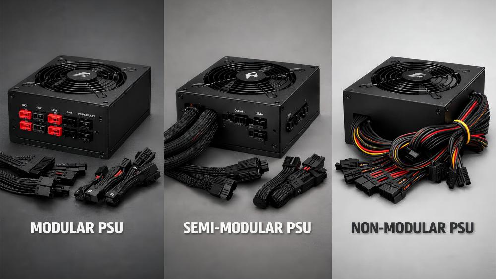 Comparison of modular, semi-modular and non-modular PSUs