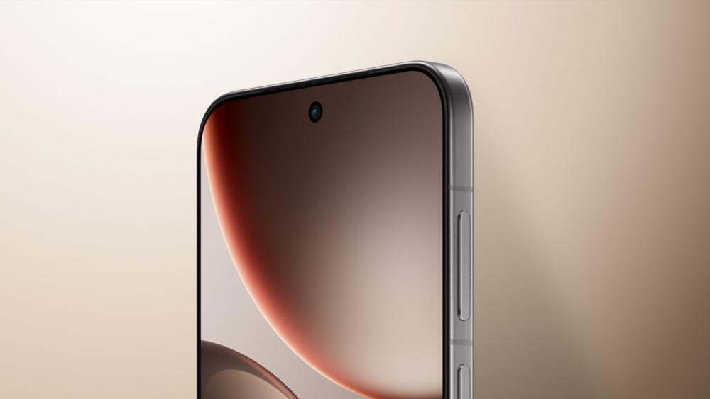 Close-up of Oppo Find X9 display and sleek edge design