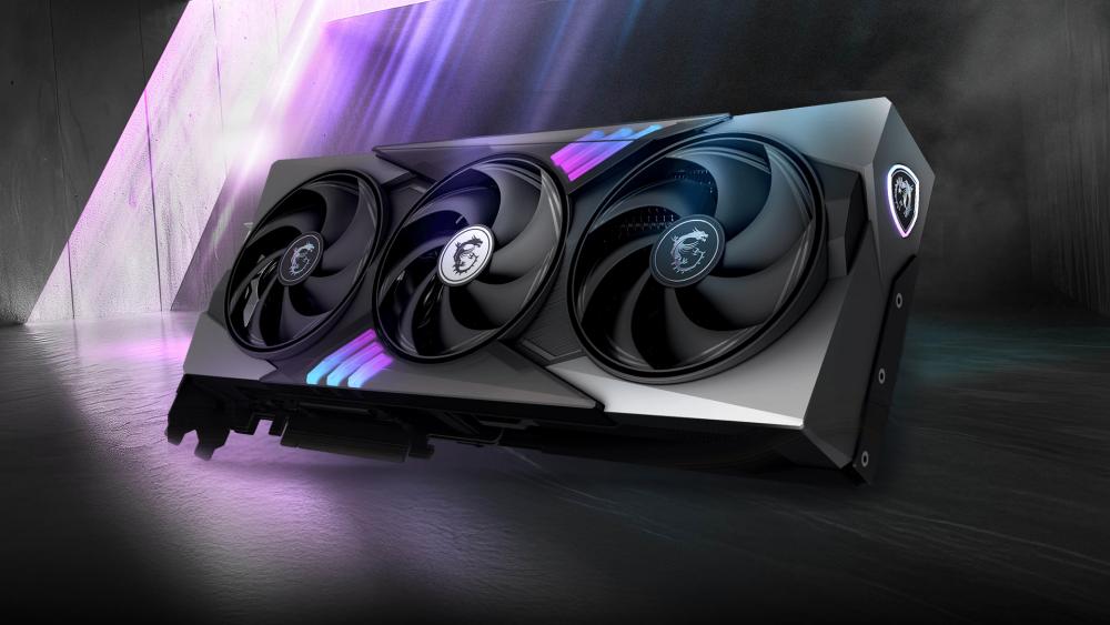 Premium RTX 5080 gaming graphics card with RGB lighting and cooling