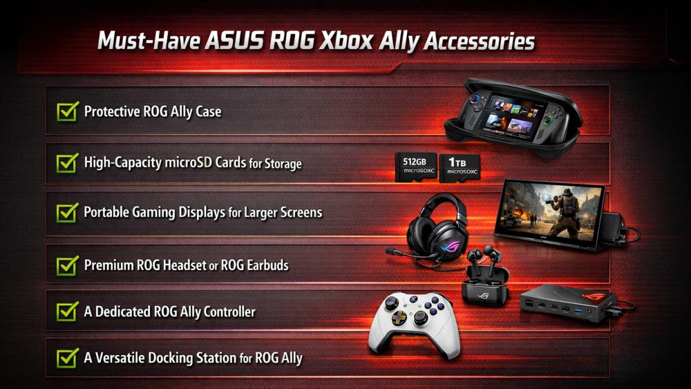 Must-have ASUS ROG Xbox Ally gaming accessories