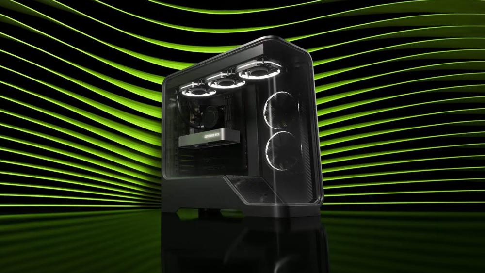 Modern RTX gaming PC build with airflow case and cooling setup