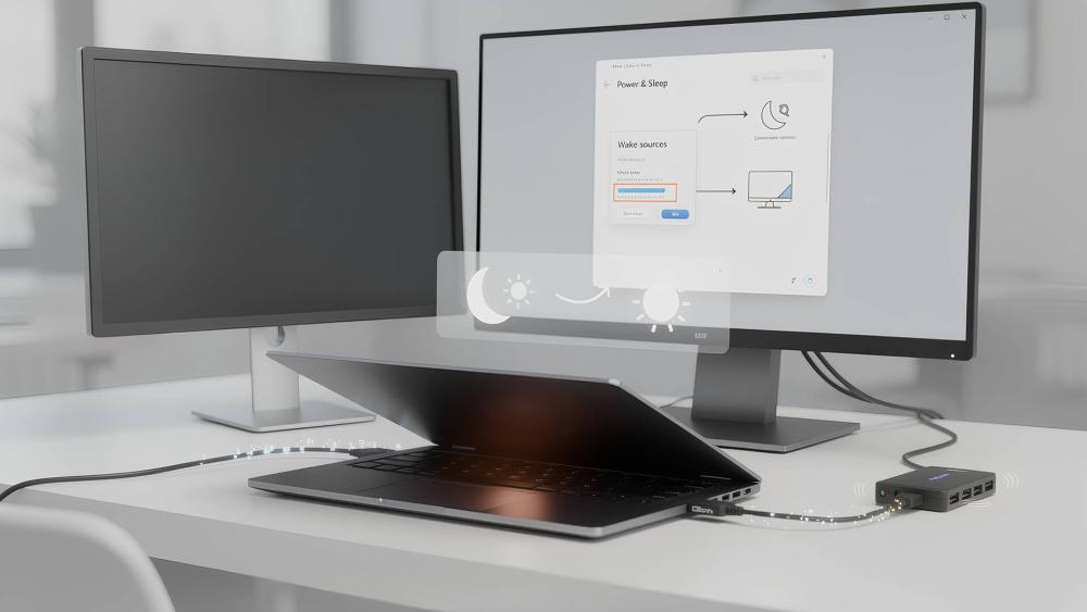 Samsung Galaxy Book connected to external monitors