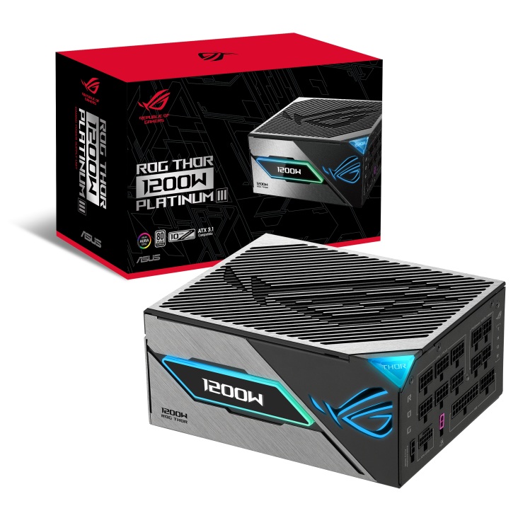 Asus Size 3.1 Black Rog Thor 1200W Platinum Iii Atx 80 Plus Platinum Psu Power Supply
