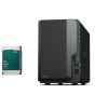 Synology DS223 2-Bay NAS Enclosure (2GB RAM) - 12TB HDD