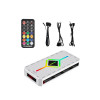 GameMax Hype ATX RGB Tempered Glass Mid Tower Gaming PC Case - White
