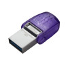 Kingston Technology DataTraveler microDuo USB Flash Drive 128GB USB Type-A / USB Type-C 3.2 - Purple