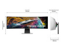Samsung Odyssey Samsung OLED G9 49" Curved OLED Dual Quad HD 240Hz 0.03ms Height Adjustable Built in Speakers Gaming Monitor