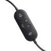 Microsoft Modern USB On-Ear Headset with black design and noise-canceling microphone
