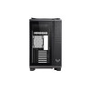 ASUS TUF Gaming GT502 Case w/ Front & Side Glass Window ATX Dual Chamber Modular Design LED Control Button USB-C Carry Handles Black