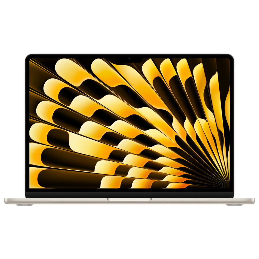 Apple MacBook Air 15" laptop in Starlight with M3 Octa-Core chip
