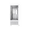 GameMax Vista White ATX Gaming PC Case with 3x Infinity ARGB Fans - White