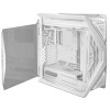 ASUS ROG Hyperion GR701 E-ATX dual radiator support four 140 mm fans metal GPU holder component storage ARGB fan hub 60W fast charging White computer case