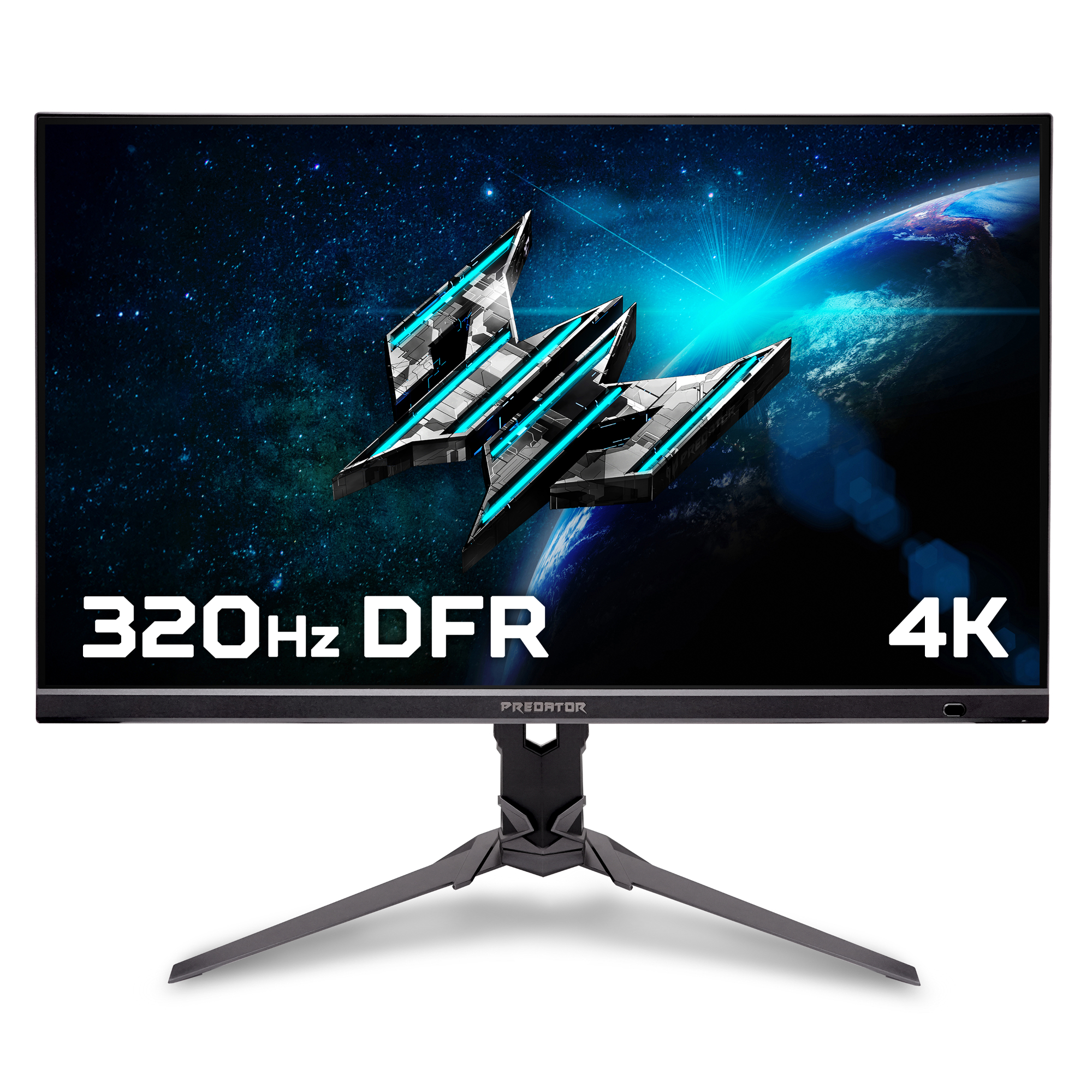Acer Size 4 Black Refurbished - Predator Xb323qkv4 32" Dual Frame Uhd 4K Freesync Premium Height Adjustable Gaming Monitor