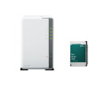 Synology DS223j 2-Bay NAS Enclosure (1GB RAM) - 12TB HDD