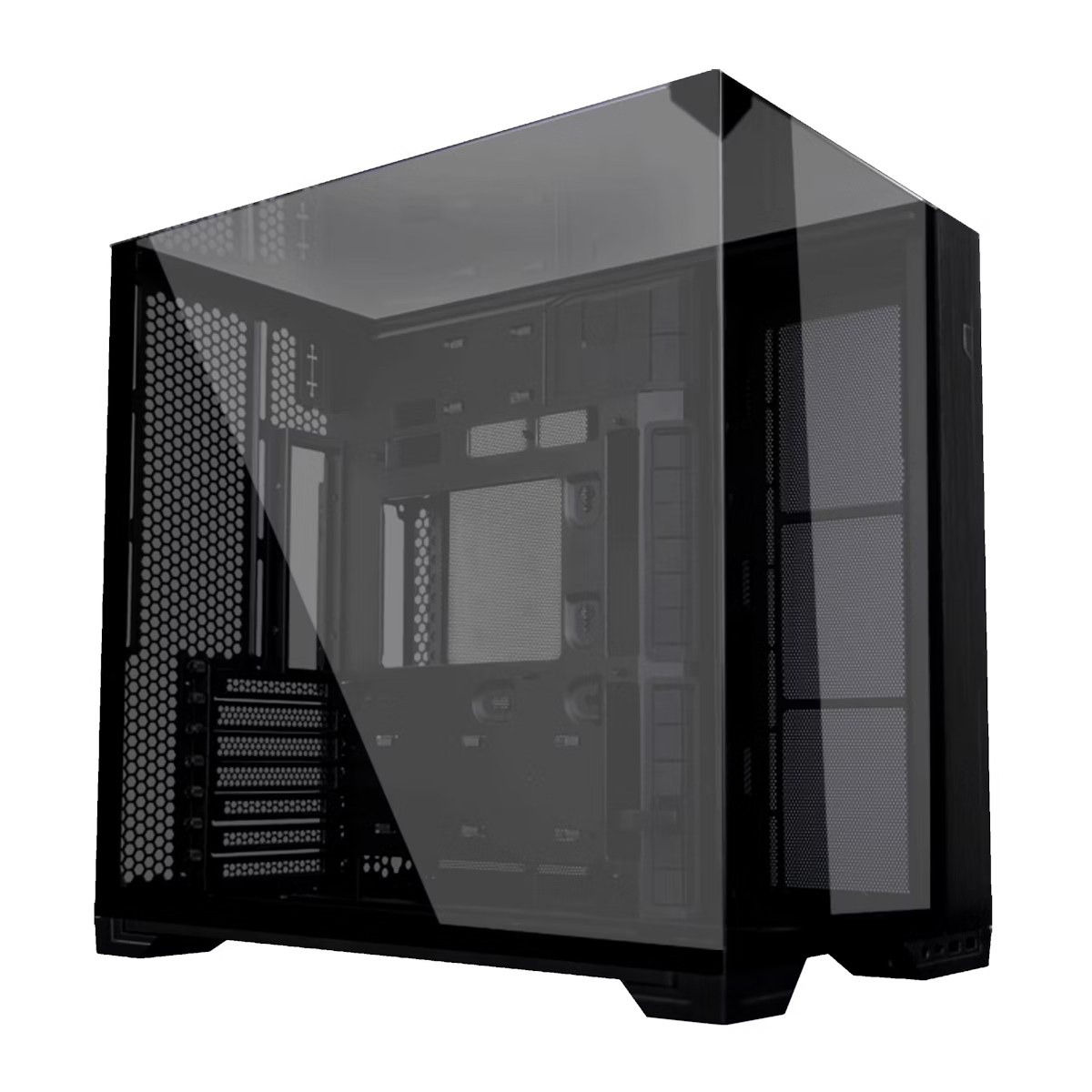 Lian Li Small Black O11 Vision Compact Tempered Glass Mid Tower Gaming Pc Case