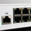 Qnap QSW-M2108-2S with dual SFP+ ports for high-speed fiber optic connections

