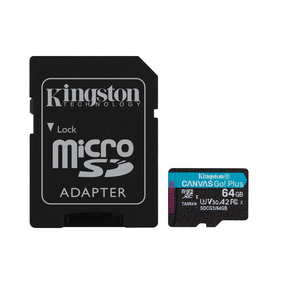Kingston Technology Canvas Go! Plus Memory Card 64 GB MicroSD Class 10 UHS-I