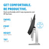 HP E-Series E24m G4 23.8" IPS Full HD Built-in Speakers Height Adjustable Conferencing Monitor