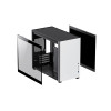 GameMax Spark White Gaming Cube MATX PC Case - Black