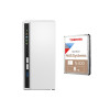 QNAP TS-233 2-bay Desktop + 2 x 8TB Toshiba N300