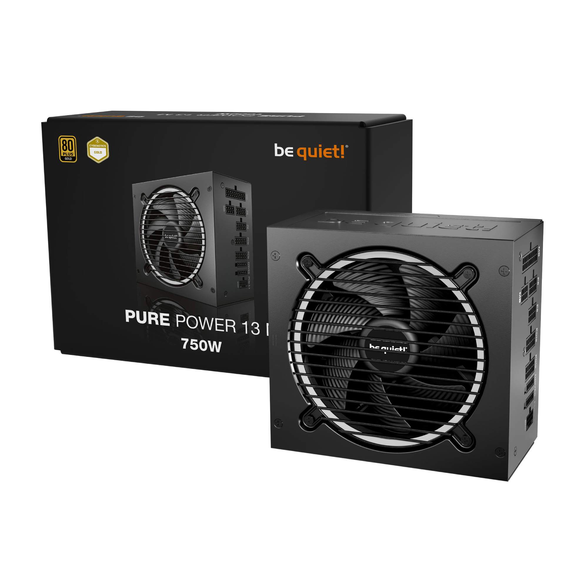 Be Quiet! 13M Black Pure Power 13 750W Atx 3.1 80 Plus Gold Psu Power Supply