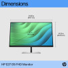 HP E-Series E27 G5 27" IPS Full HD Height Adjustable Monitor