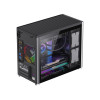 GameMax Spark White Gaming Cube MATX PC Case - Black