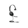 Jabra Evolve2 40 USB Wired MS Mono Headset with Boom Microphone Black