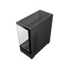 GameMax Vista Black ATX Gaming PC Case with 3x Infinity ARGB Fans - Black