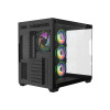 CiT Vision ATX RGB Tempered Glass Mid Tower Gaming PC Case - Black