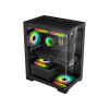 CiT Range Black MATX Gaming PC Case - Black