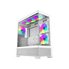 GameMax Vista White ATX Gaming PC Case with 3x Infinity ARGB Fans - White