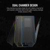 Corsair 6500X RGB ATX Mid Tower Dual Chamber Tempered Glass PC Case - Black