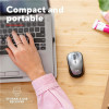 Trust TM-201 Right-hand and Left Hand Wireless 1600 DPI Mouse Battery Included Recycled Materials Storable USB Receiver Compact and Portable Silent Buttons for PC Laptop Mac