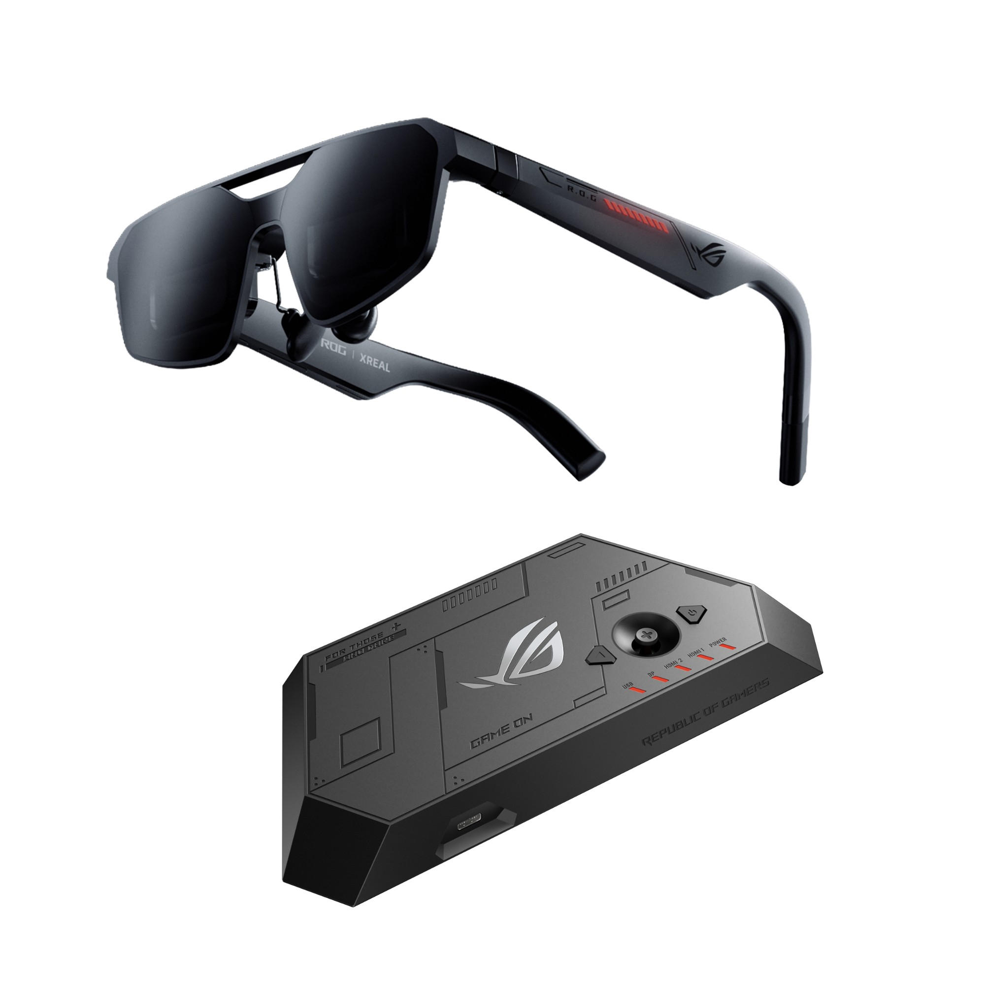 Asus Black Rog Xreal R1 Gaming Ar Glasses Micro-Oled Full Hd Display