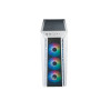 CoolerMaster MasterBox 520 Mesh ARGB Mid Tower Tempered Glass PC Case - White