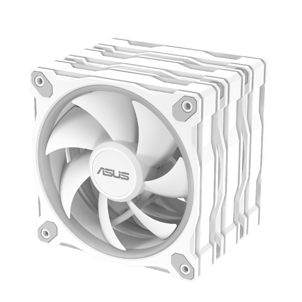 Image of Refurbished - ASUS Prime MR120 ARGB Triple Pack Computer Fan Case - White 90DA00I3-B09020-AG