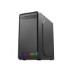 CiT Home MATX Chassis USB3.0 HD Audio ARGB Strip PC Case - Black