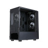 CiT Slammer Gaming microATX PC Case - Black