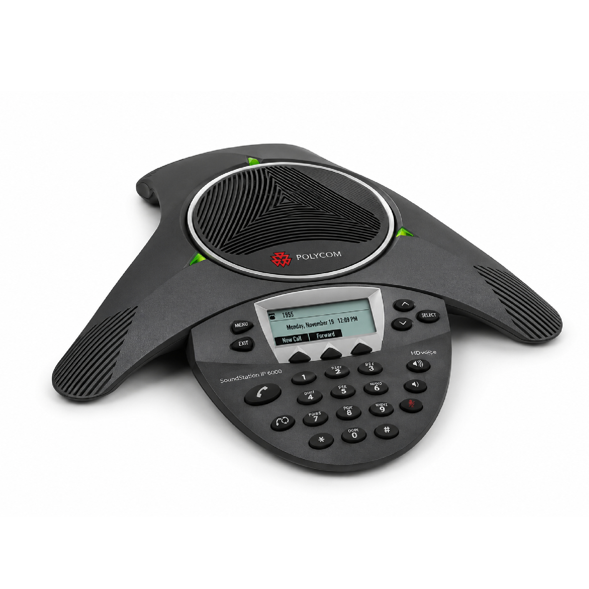 Polycom Dark Grey Soundstation Ip6000 Voip Conference Phone Power Over Ethernet